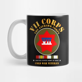 VII Corps - The Jayhawk Corps - SSI w COLD WAR SVC X 300 Mug